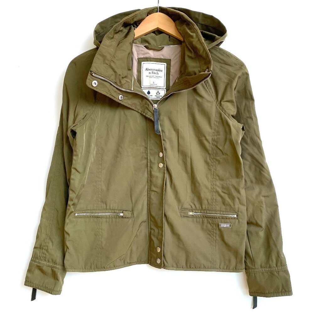 Abercrombie & Fitch Olive Green Utility Jacket